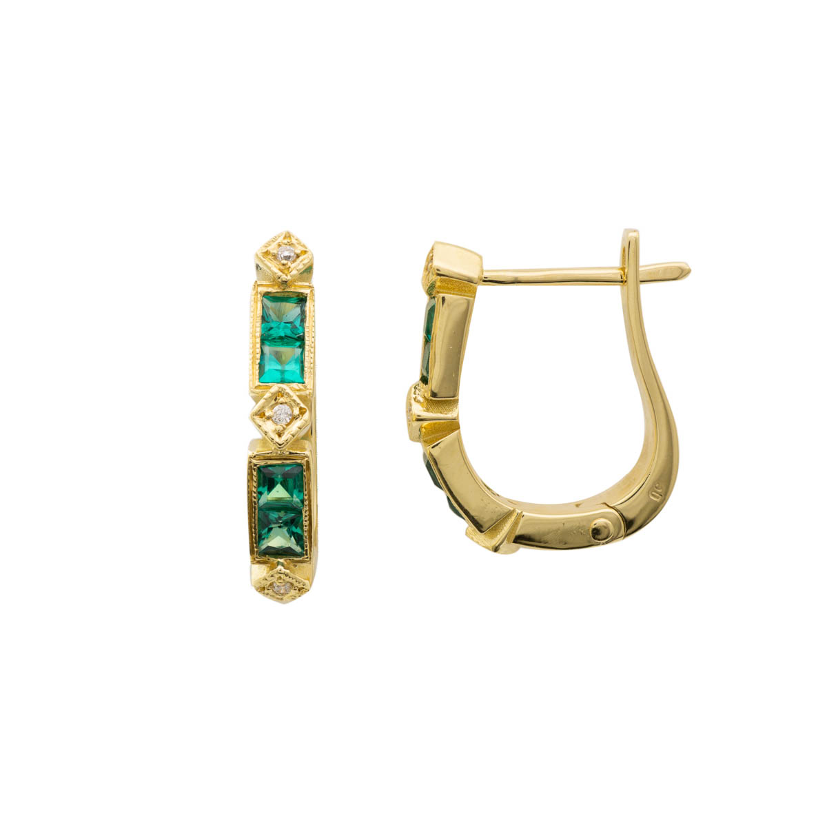 Handmade golden & silver earrings in Rethymno, earrings with stones &  diamonds - Meander Jewellery Rethymno